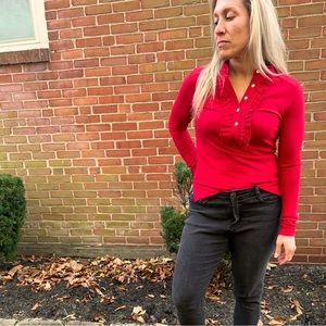 Tory Burch red shirt size S